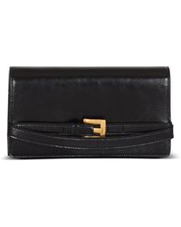 Balmain - Shuffle Calfskin Wallet With Chain - Lyst