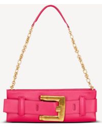 Balmain - Anthem Calfskin Leather Clutch - Lyst