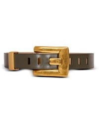 Balmain - Anthem Calfskin Leather Belt - Lyst