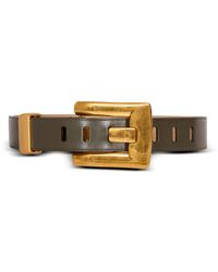 Balmain - Anthem Calfskin Leather Belt - Lyst