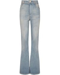 Balmain - Flared-Fit Denim Jeans - Lyst