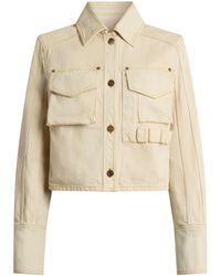 Balmain - Faded Denim Jacket - Lyst