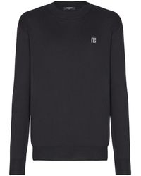 Balmain - Fine Silk And Cotton Jumper - Lyst