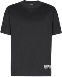 Balmain - Small Stamp Printed T-Shirt - Lyst