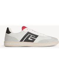 Balmain - Swan Suede And Smooth Leather Trainers - Lyst