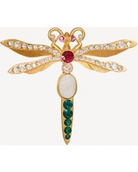 Balmain - Brass And Crystal Insect Brooch - Lyst