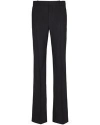 Balmain - Darted Grain De Poudre Trousers - Lyst