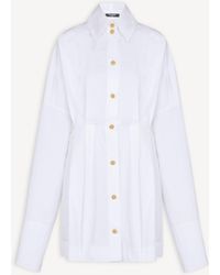 Balmain - Poplin Shirt Dress - Lyst