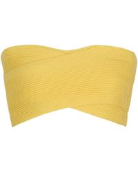 Balmain - Tube-Knit Bra Top - Lyst