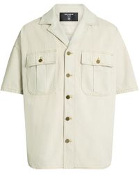 Balmain - Faded Denim Overshirt - Lyst
