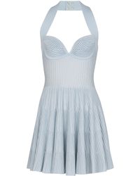 Balmain - Textured Knit Halterneck A-Line Dress - Lyst