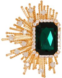 Balmain - Gems Rhinestone And Crystal Brooch - Lyst