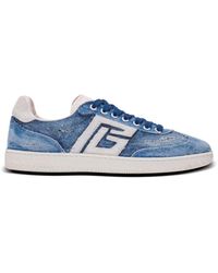 Balmain - Denim Swan Trainers - Lyst