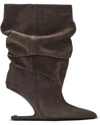 Balmain - No Wedge Suede Ankle Boots - Lyst
