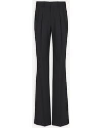 Balmain - Wool Straight-Leg Trousers - Lyst