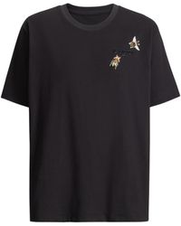 Balmain - Embroidered Insect T-Shirt - Lyst