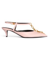 Balmain - Sync Chain Kitten Slingbacks - Lyst