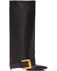 Balmain - Bottes Anthem En Cuir De Veau - Lyst