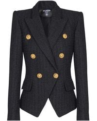 Balmain - 6-Buttons Tweed Jacket - Lyst