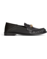 Balmain - Sync Smooth Leather Loafers - Lyst