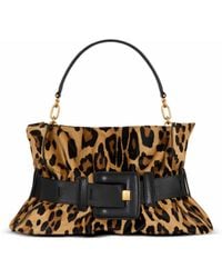 Balmain - Anthem Medium Ponyskin-Style Leopard Print Bag - Lyst