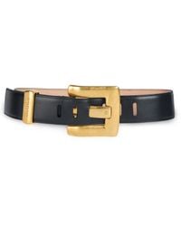 Balmain - Anthem Calfskin Leather Belt - Lyst