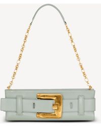 Balmain - Anthem Calfskin Leather Clutch - Lyst
