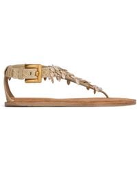 Balmain - Flat Sandals - Lyst