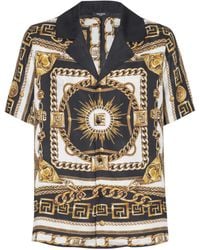 Balmain - Printed Pyjama Shirt With Foulard Chaînes Pattern - Lyst