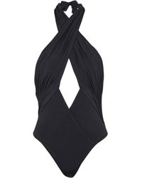 Balmain - Plain One-Piece Swimsuit - Lyst