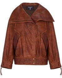 Balmain - Lambskin Bomber Jacket - Lyst