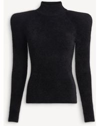 Balmain - Fluffy Ribbed Knit Jumper - Lyst
