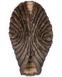 Balmain - Faux Fur Cape - Lyst