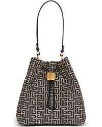 Balmain - Pulse Monogram Jacquard Backpack - Lyst