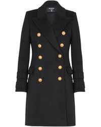 Balmain - 10-Buttons Wool And Cashmere Coat - Lyst
