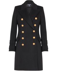 Balmain - 10-Buttons Wool And Cashmere Coat - Lyst