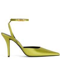 Balmain - Satin Strappy Pumps - Lyst