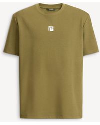 Balmain - T-Shirt With Embroidered Logo - Lyst