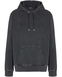 Balmain - Vintage Embroidered Hoodie - Lyst