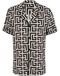 Balmain - Monogram-Printed Shirt - Lyst