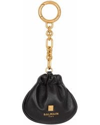 Balmain - Pulse Leather Key Ring - Lyst