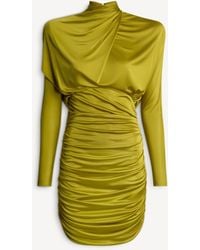 Balmain - Draped Flowing Jersey Dress - Lyst
