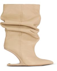 Balmain - No Wedge Smooth Leather Ankle Boots - Lyst