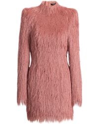 Balmain - Fringe Bodycon Dress - Lyst