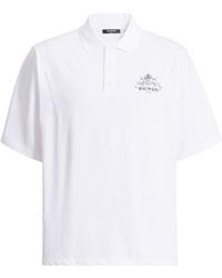 Balmain - Printed Vine Polo - Lyst