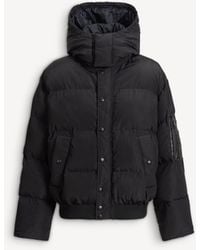 Balmain - Padded Nylon And Leather Jacket - Lyst