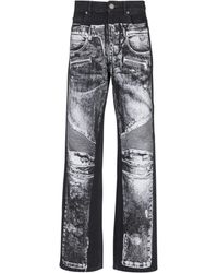 Balmain - Wide Jeans - Lyst