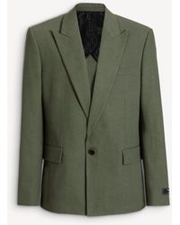 Balmain - Cotton Twill 1-Button Jacket - Lyst