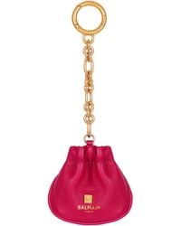 Balmain - Pulse Leather Key Ring - Lyst