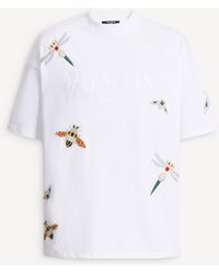 Balmain - Embroidered Insect T-Shirt - Lyst